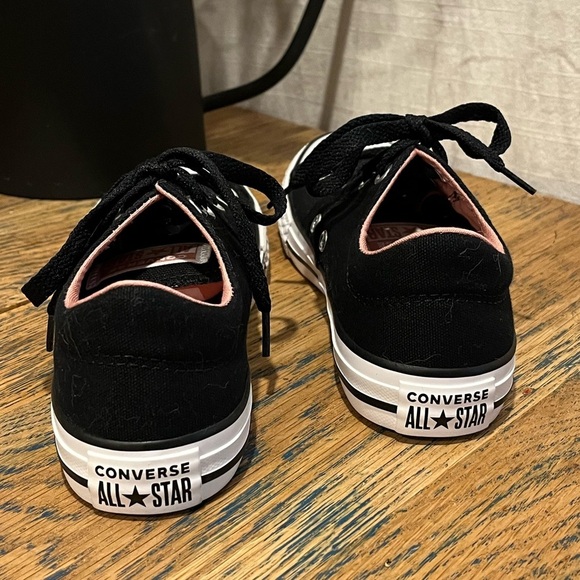 🖤 Converse All Star Junior Sneakers – Black & Pink – Size US 1 - Picture 5 of 8